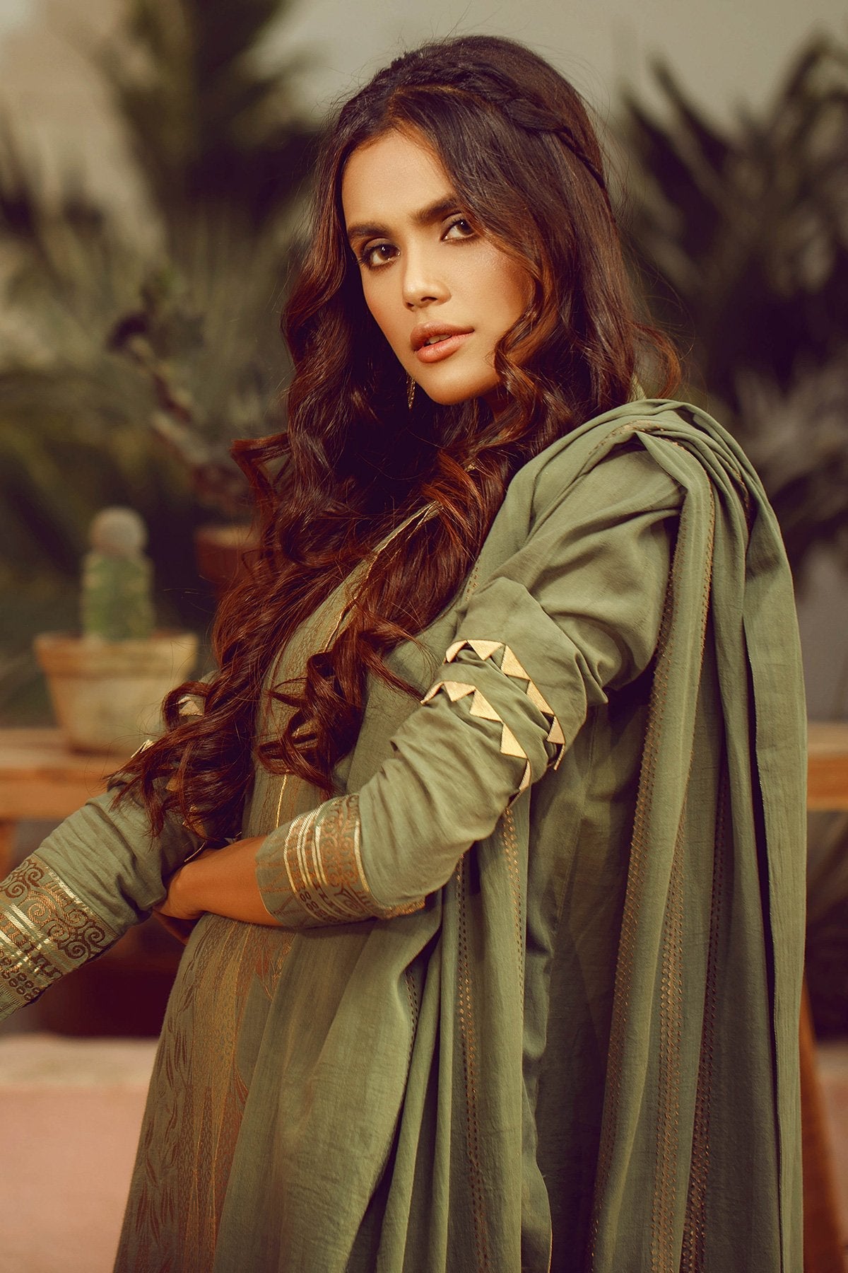 Alkaram - 3 Piece Printed Lawn Suit With Jacquard Dupatta