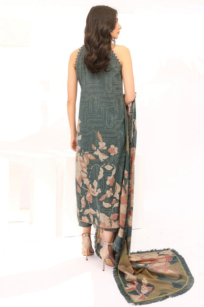 Alkaram - 3 Pc Printed Lawn Suit With Lawn Dupatta