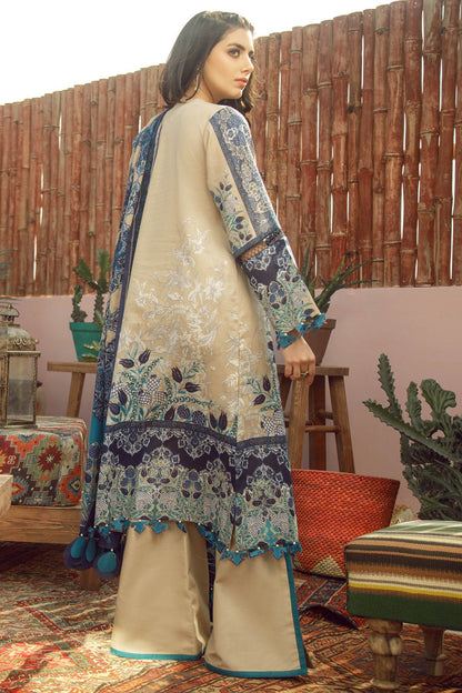 Alkaram - 3 Piece Printed Lawn With Printed Net Dupatta