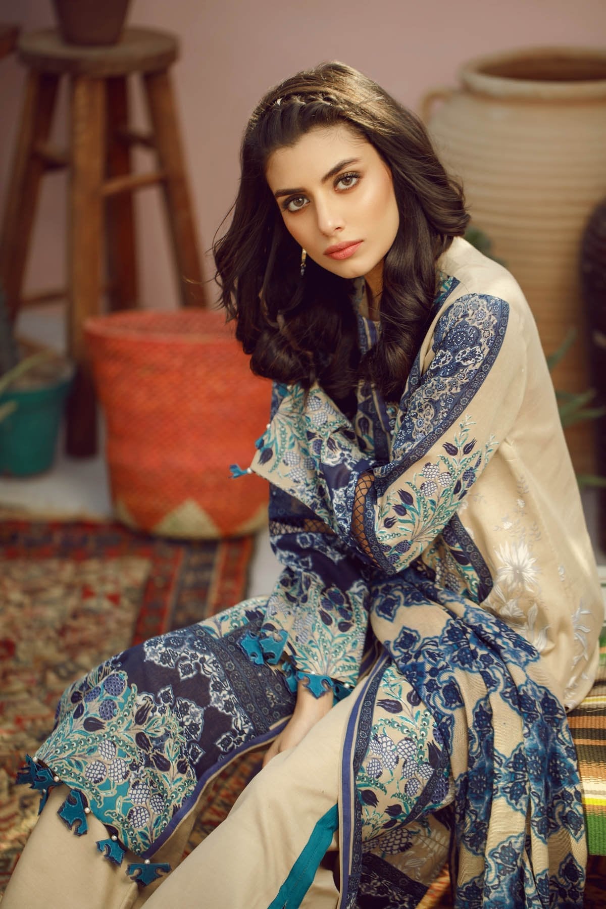 Alkaram - 3 Piece Printed Lawn With Printed Net Dupatta