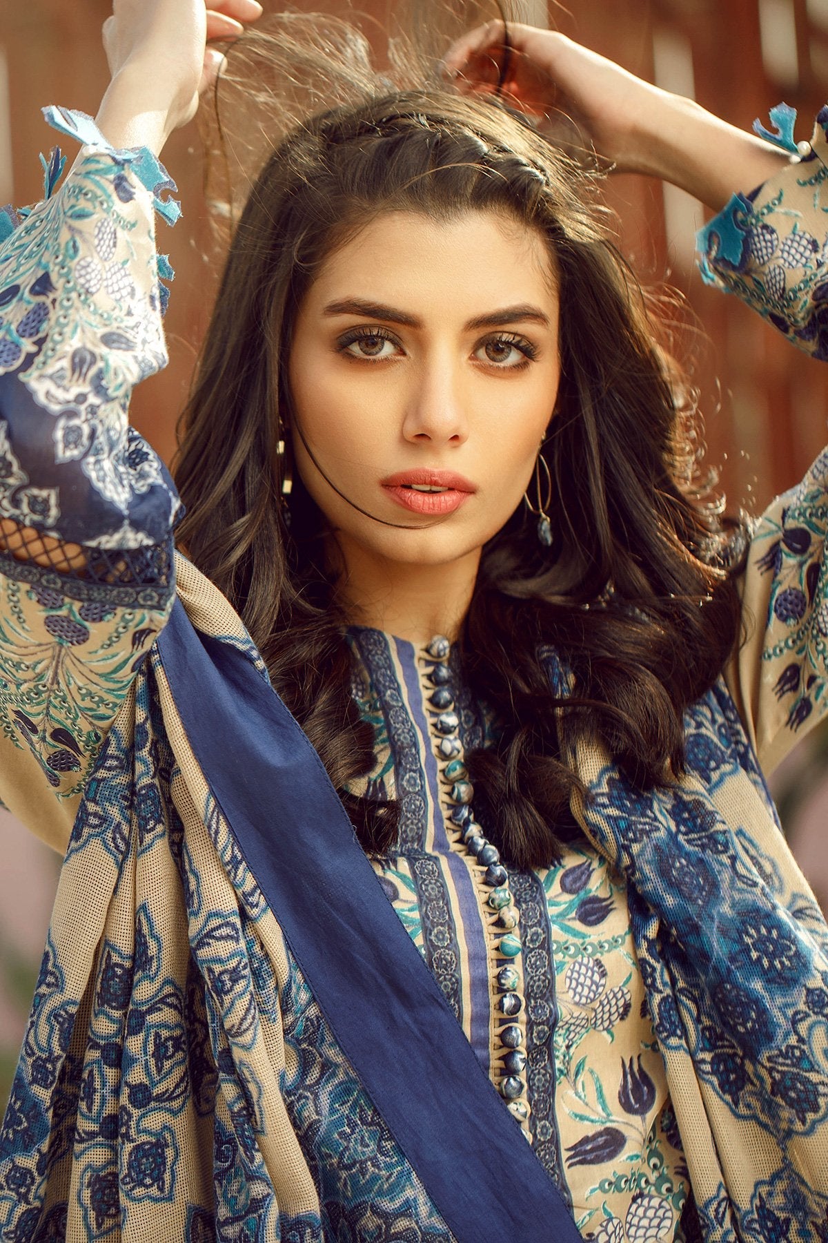 Alkaram - 3 Piece Printed Lawn With Printed Net Dupatta