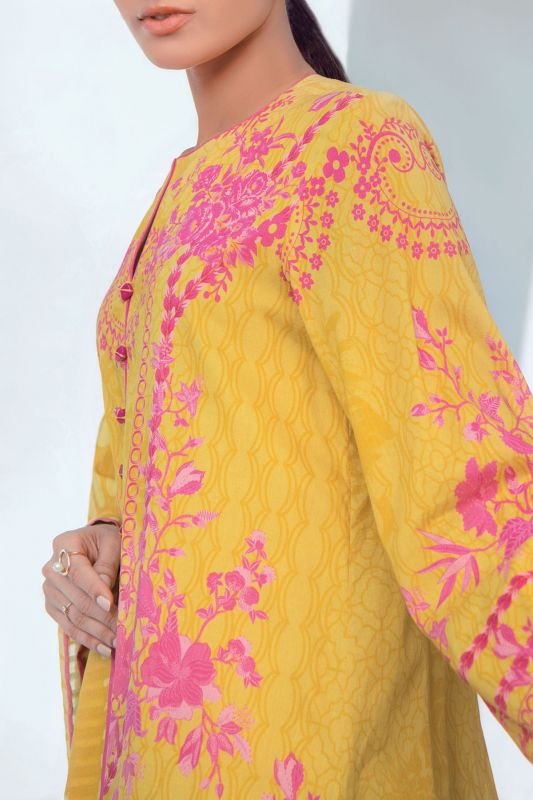 Alkaram - 3 Pc Digital Lawn Suit With Digital Doria Lawn Dupatta