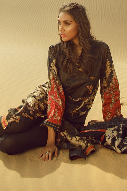 Alkaram - Khaddar 3 Pc Printed Suit