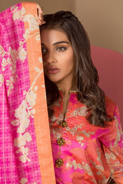 Alkaram - Khaddar 3 Pc Printed Suit