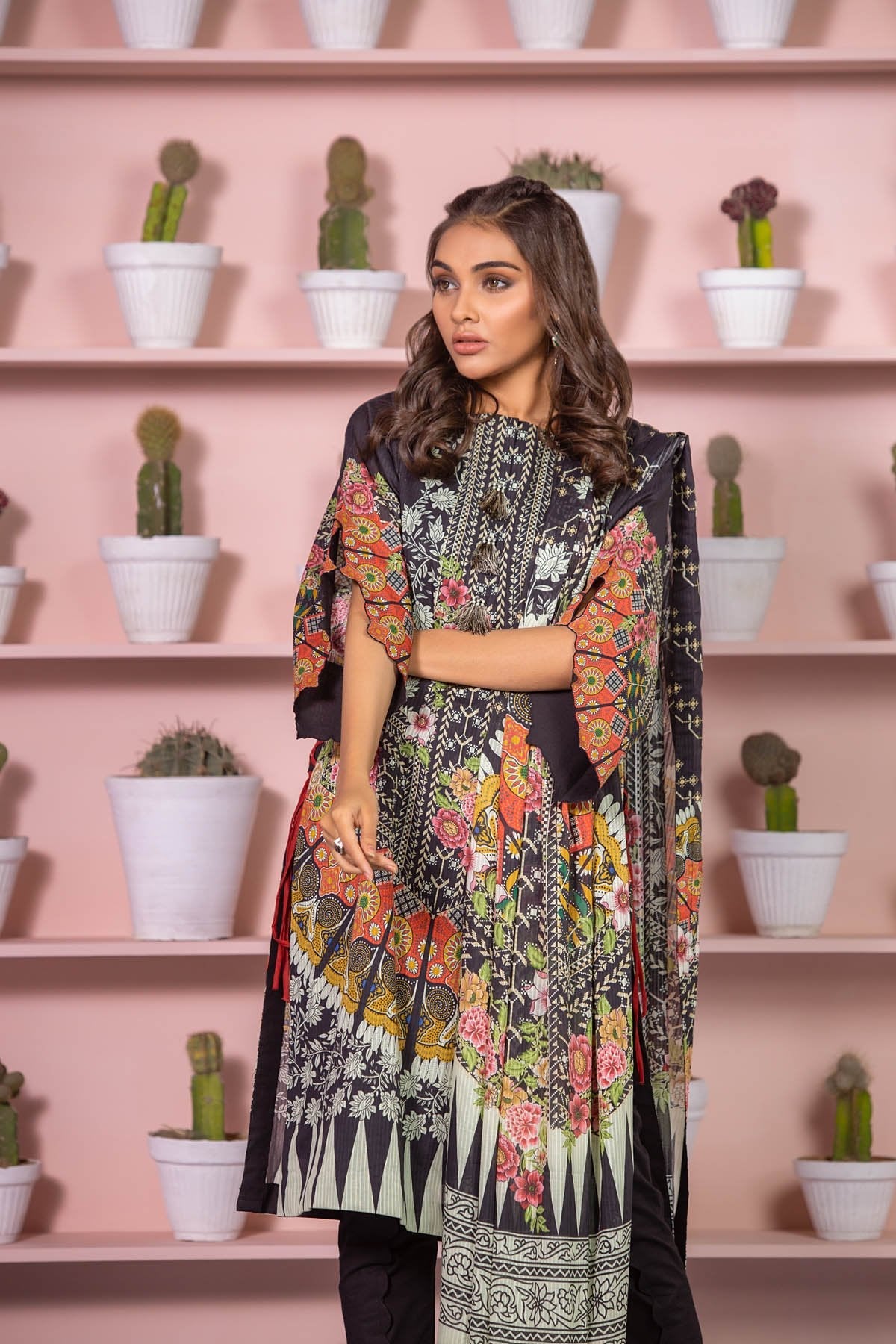 Alkaram - 3 Piece Printed Lawn Suit With Dooria Lawn Dupatta
