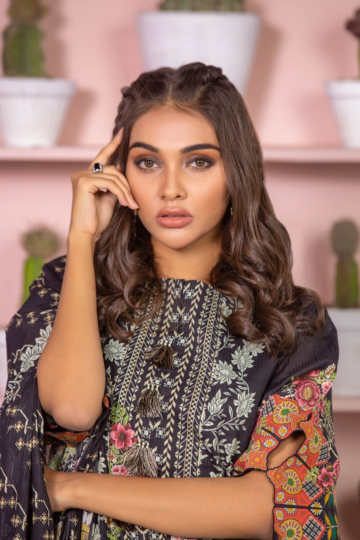 Alkaram - 3 Piece Printed Lawn Suit With Dooria Lawn Dupatta
