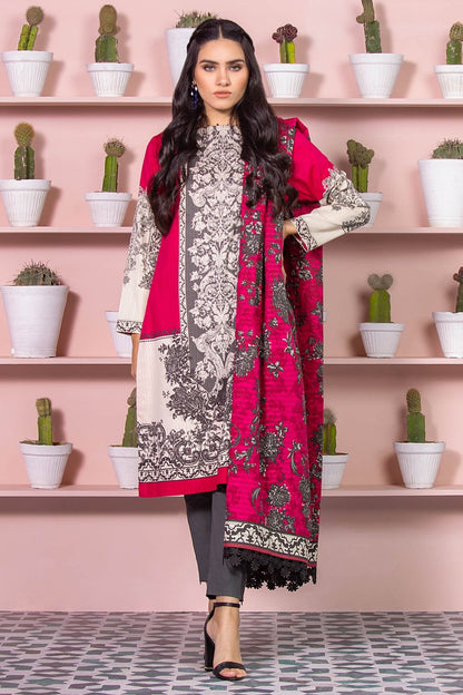 Alkaram - 2 Piece Printed Lawn Suit With Dooria Lawn Dupatta