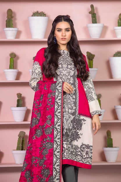 Alkaram - 2 Piece Printed Lawn Suit With Dooria Lawn Dupatta