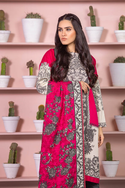 Alkaram - 2 Piece Printed Lawn Suit With Dooria Lawn Dupatta