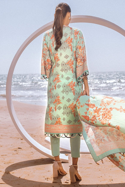 Alkaram - 3 Pc Printed Lawn Suit With Lawn Dupatta