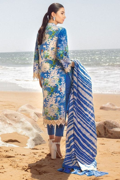 Alkaram - 3 Pc Printed Lawn Suit With Lawn Dupatta
