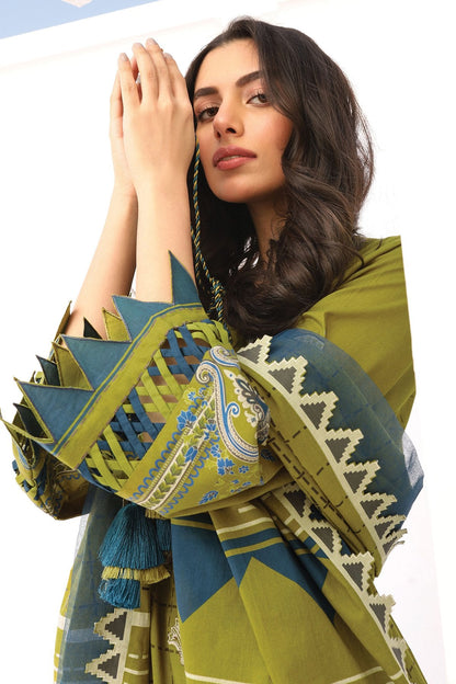 Alkaram - 2 Pc Embroidered Lawn Suit With Doria Dupatta