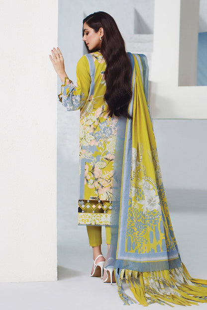 Alkaram - 3 Pc Printed Lawn Suit With Printed Lawn Dupatta