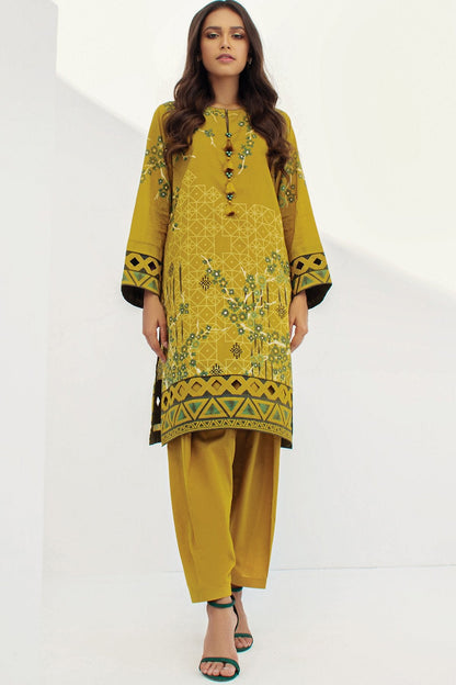 2 Pc Printed Lawn Suit With Cambric Trouser