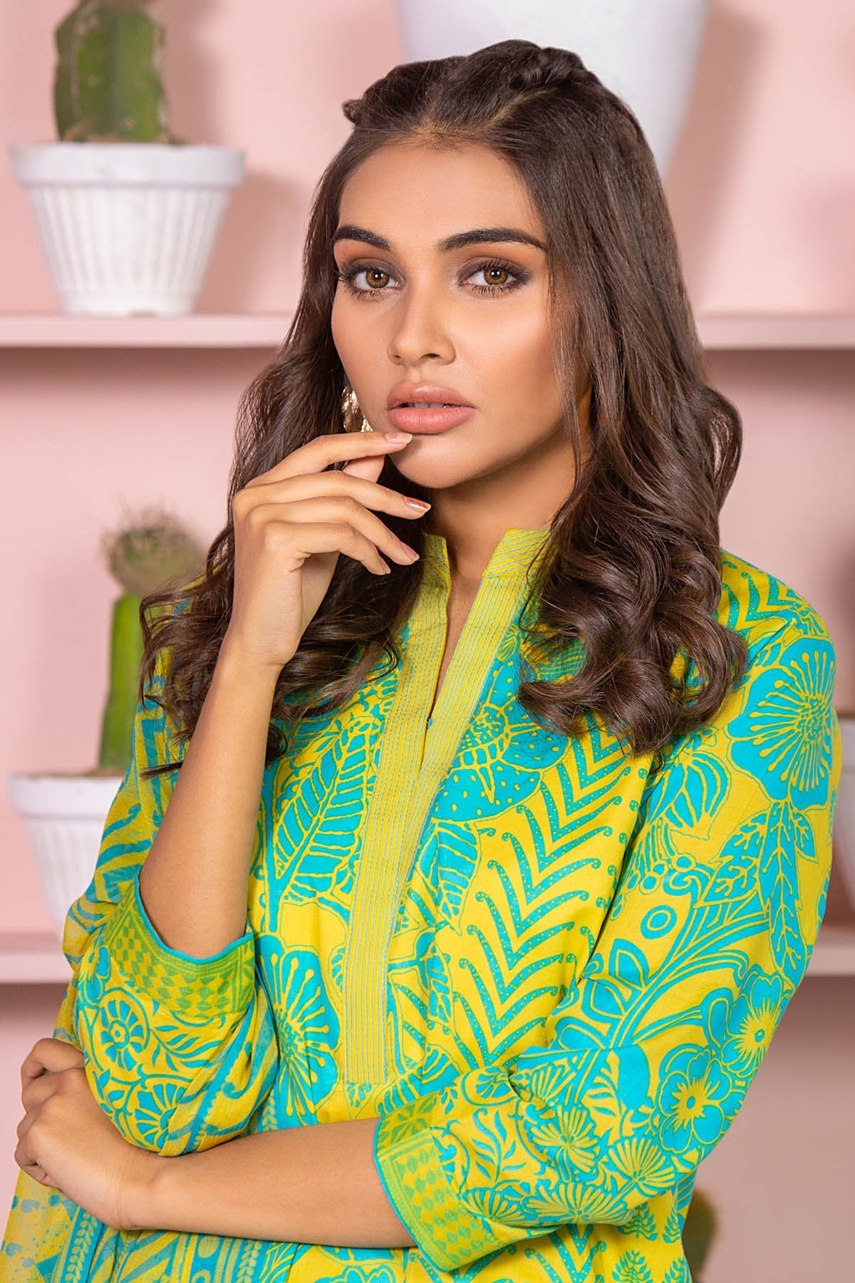 Alkaram - 3 Piece Printed Lawn Suit With Digital Chiffon Dupatta