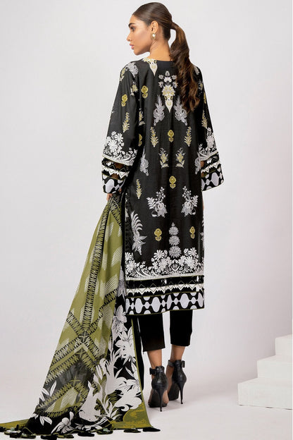 Alkaram - 3 Pc Printed Lawn Suit With Printed Lawn Dupatta