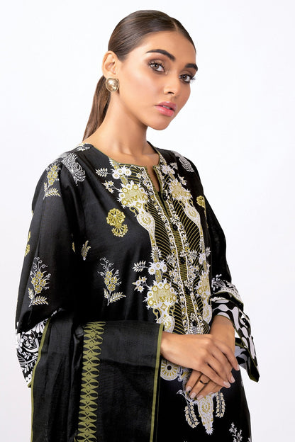 Alkaram - 3 Pc Printed Lawn Suit With Printed Lawn Dupatta