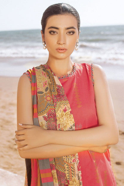 Alkaram - 2 Pc Printed Lawn Suit With Lawn Dupatta