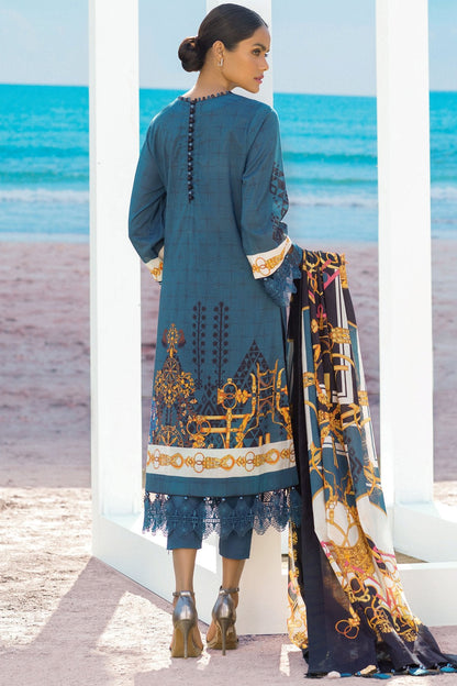 Alkaram - 3 Pc Digital Printed Lawn Suit With Digital Lawn Dupatta