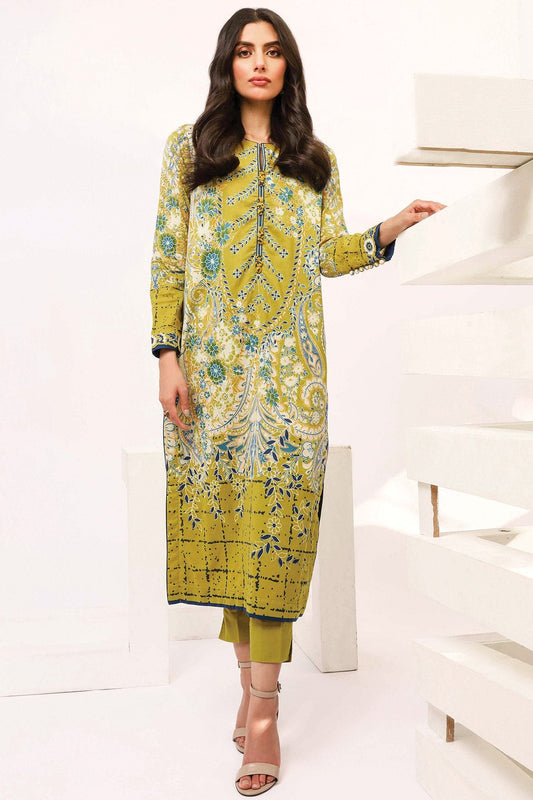 2 Pc Printed Lawn Suit With Cambric Trouser