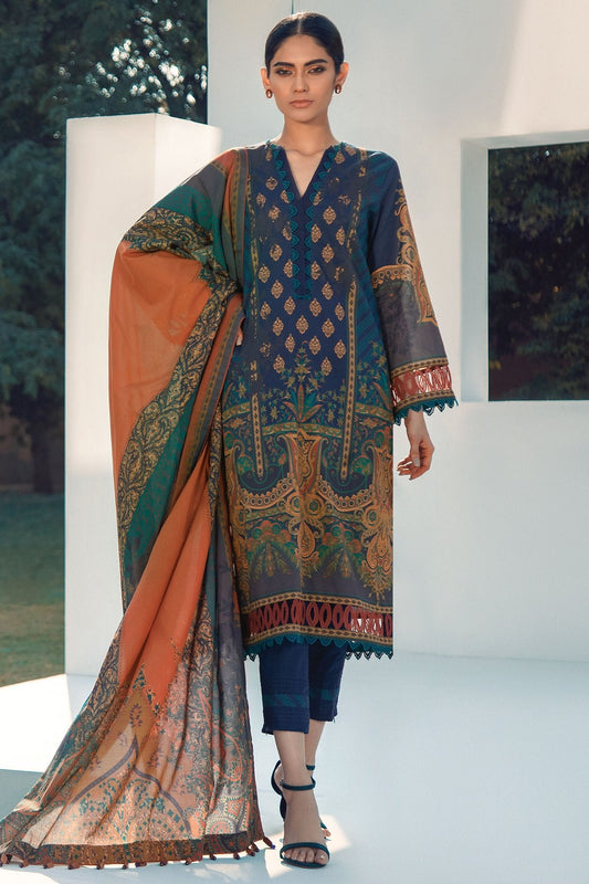 3 Pc Digital Printed Lawn Suit With Digital Lawn Dupatta