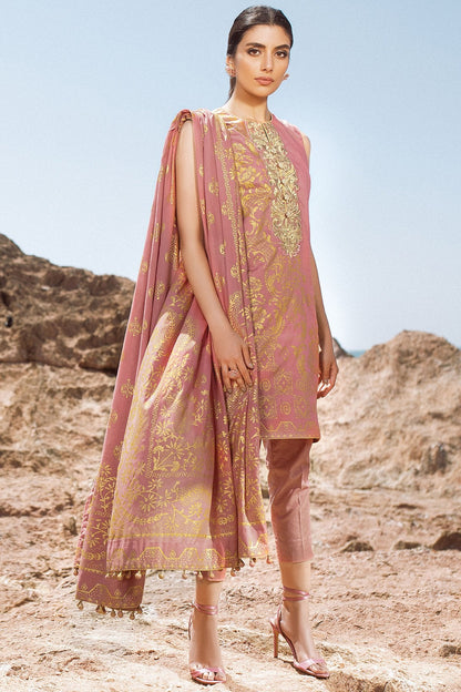 Alkaram - 2 Pc Embroidered Lawn Suit With Lawn Dupatta