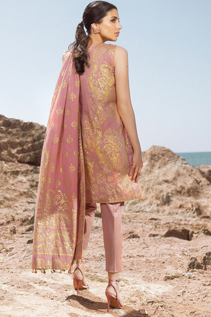Alkaram - 2 Pc Embroidered Lawn Suit With Lawn Dupatta