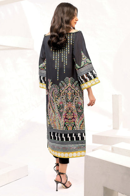 Alkaram - 2 Pc Printed Lawn Suit With Cambric Trouser