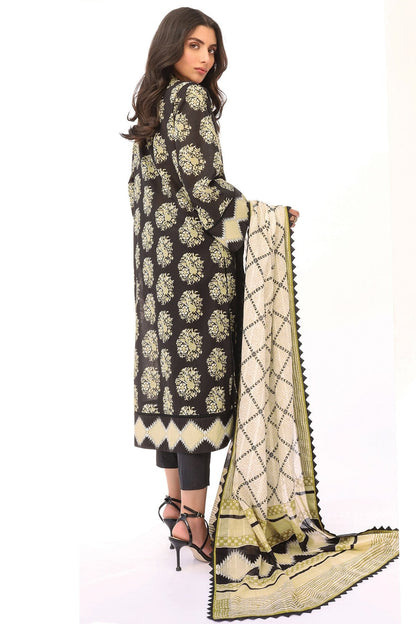 Alkaram - 2 Pc Printed Lawn Suit With Doria Dupatta