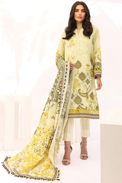 Alkaram - 2 Pc Printed Lawn Suit With Lawn Dupatta