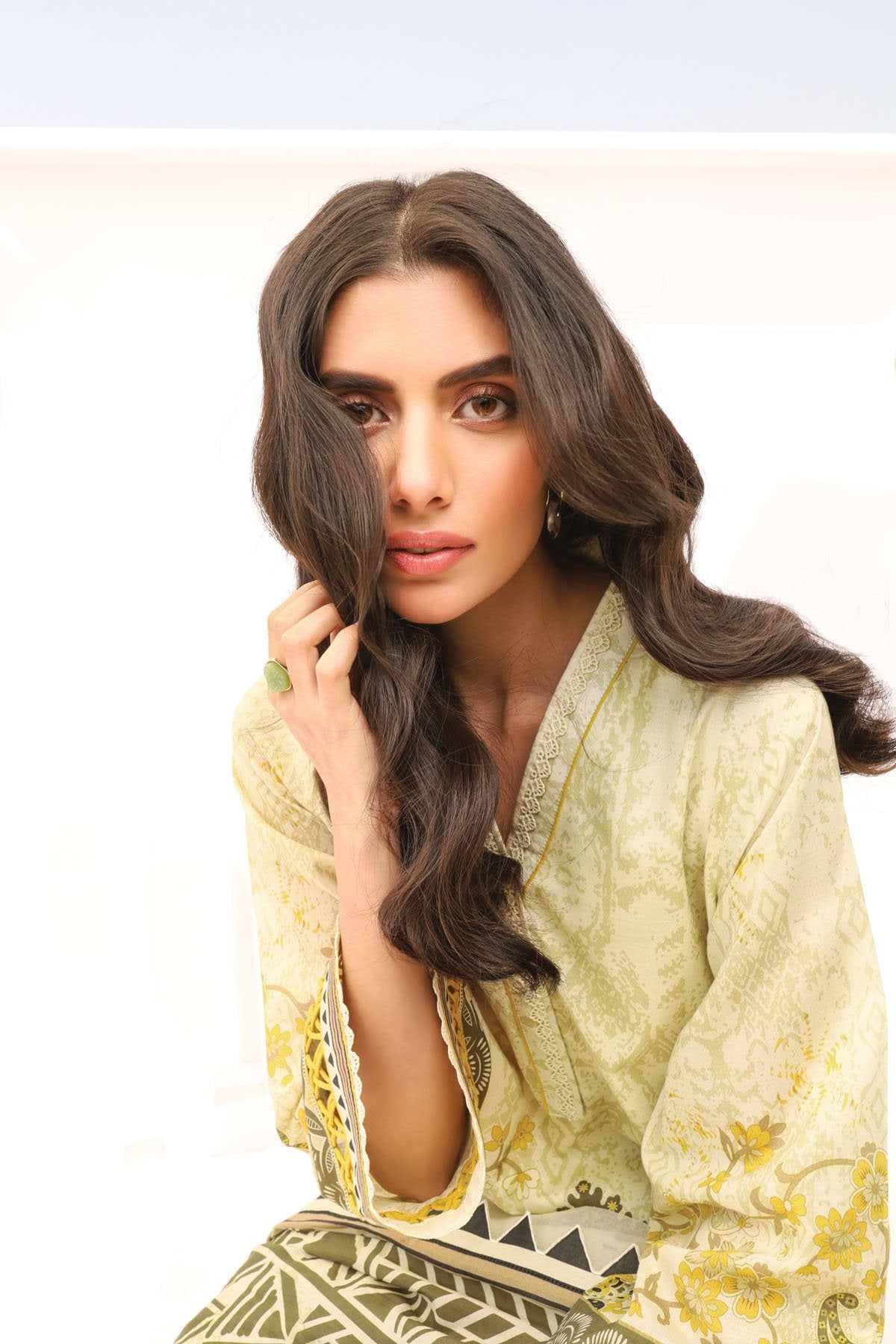 Alkaram - 2 Pc Printed Lawn Suit With Lawn Dupatta