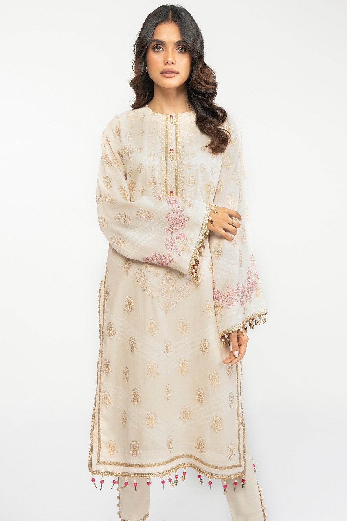1 Pc Printed Jacquard Shirt