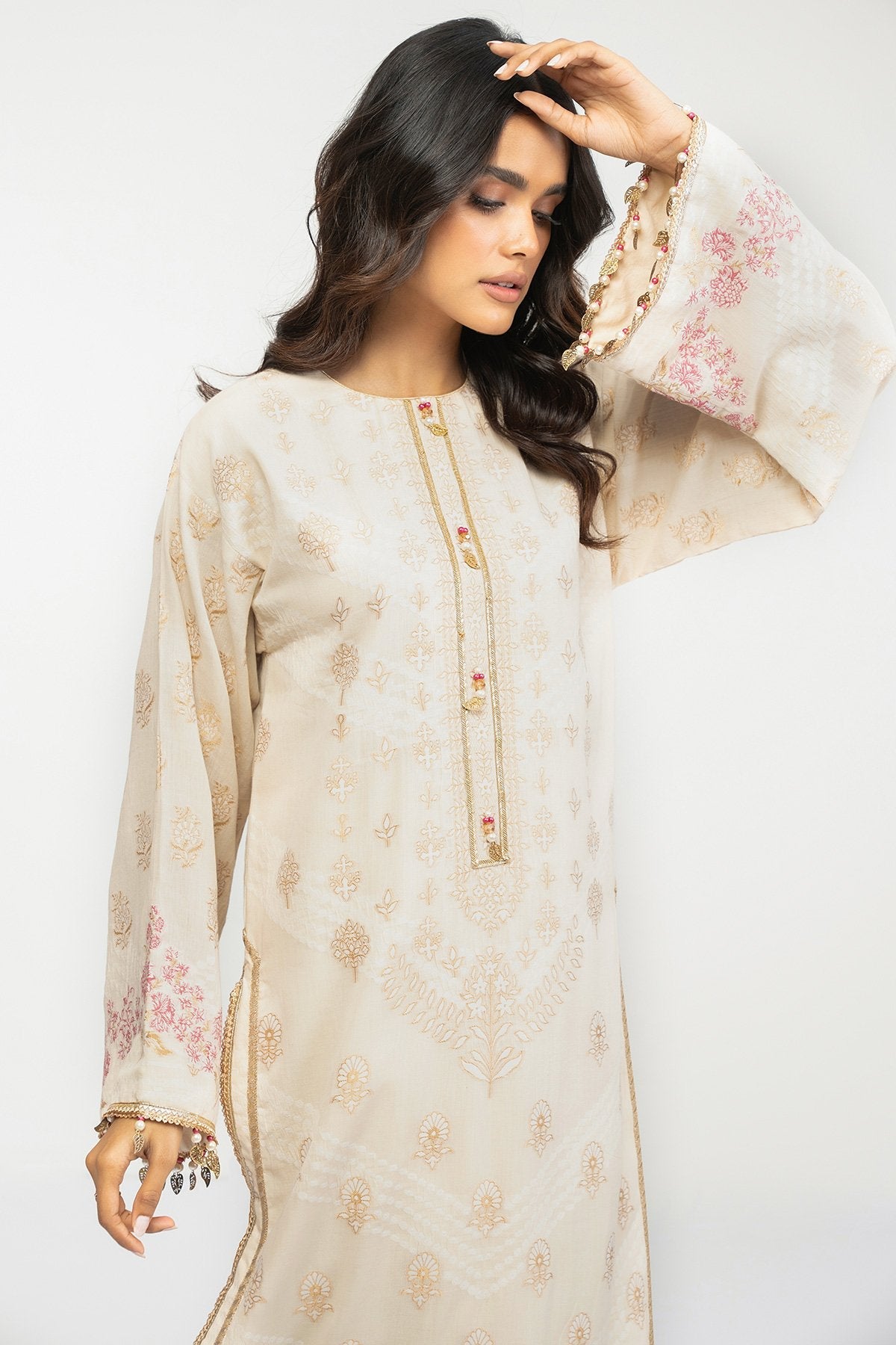 1 Pc Printed Jacquard Shirt