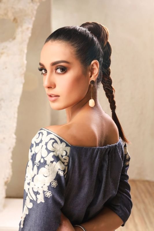 Alkaram - One Piece Embroidered Denim Shirt