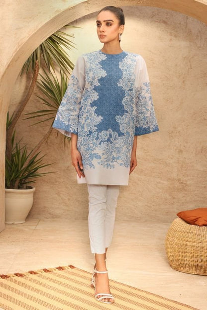 Alkaram - Two Piece Printed Suit With Cambric Trouser