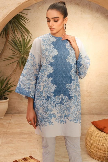 Alkaram - Two Piece Printed Suit With Cambric Trouser