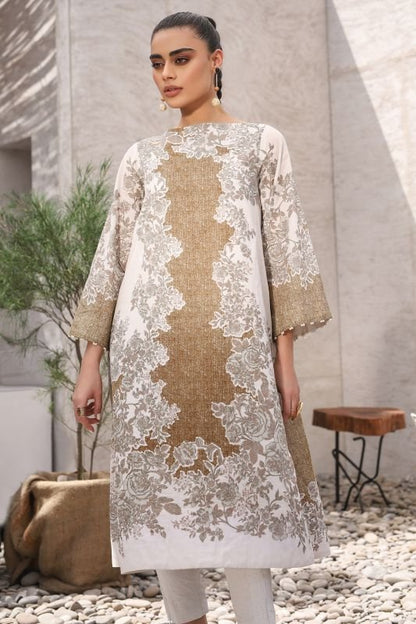 Alkaram - Two Piece Printed Suit With Cambric Trouser
