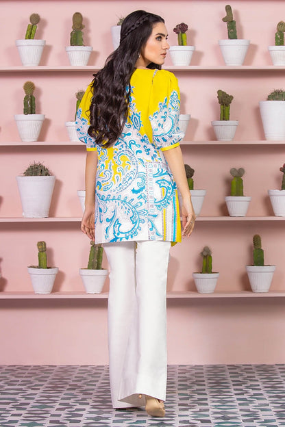 Alkaram - 2 Piece Printed Suit With Dyed Cambric Trouser