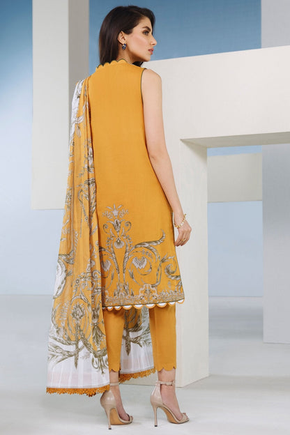 Alkaram - 2 Pc Digital Printed Lawn Suit With Digital Brochia Dupatta