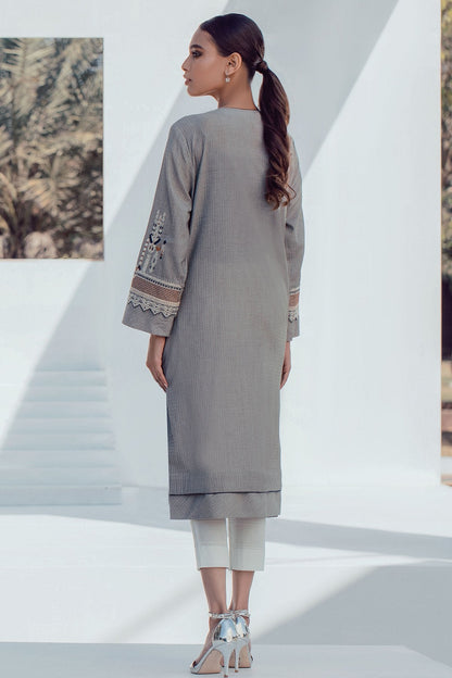 Alkaram - 1 Pc Embroidered Yarn Dyed Shirt