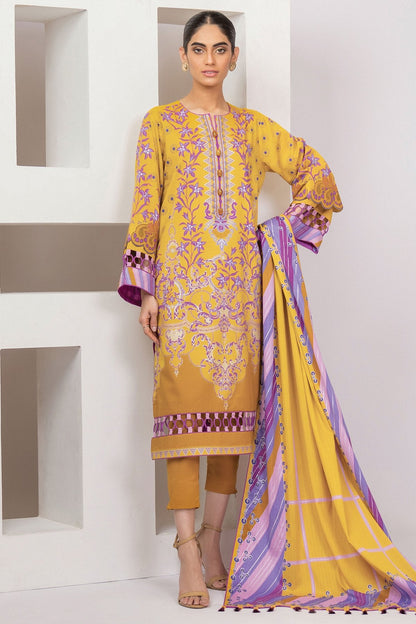 Alkaram - 2 Pc Printed Lawn Suit With Printed Doria Dupatta