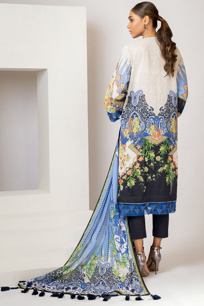 Alkaram - 2 Pc Digital Lawn Suit With Digital Lawn Dupatta