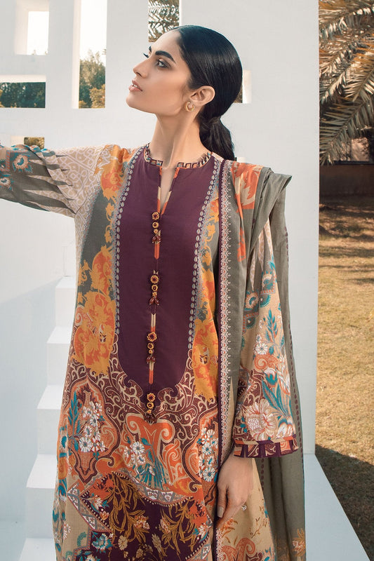 Alkaram - 2 Pc Digital Lawn Suit With Digital Lawn Dupatta