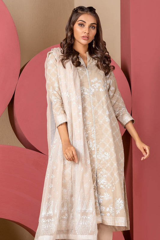 Alkaram - 3 Piece Printed Suit With Printed Foil Dupatta