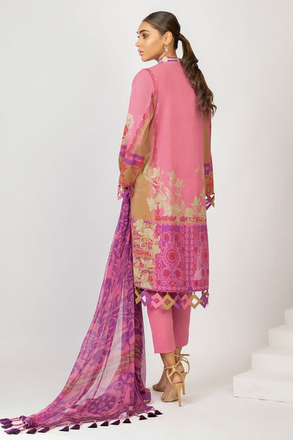 Alkaram - 2 Pc Digital Printed Lawn Suit With Digital Chiffon Dupatta