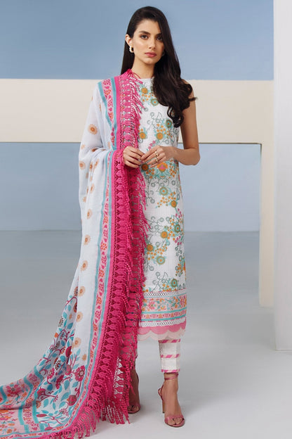 Alkaram - 2 Pc Digital Lawn Suit With Digital Cotton Net Dupatta