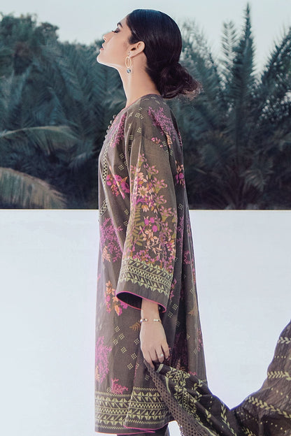 Alkaram - 2 Pc Printed Lawn Suit With Doria Lawn Dupatta