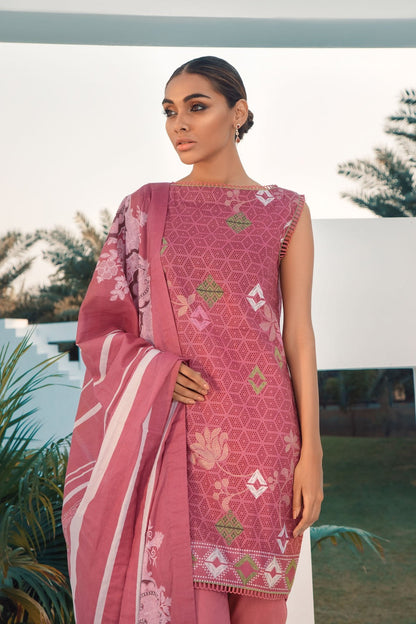 Alkaram - 2 Pc Printed Lawn Suit With Printed Lawn Dupatta