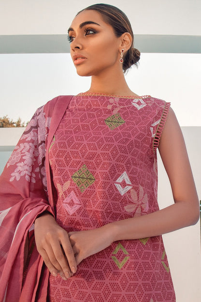 Alkaram - 2 Pc Printed Lawn Suit With Printed Lawn Dupatta