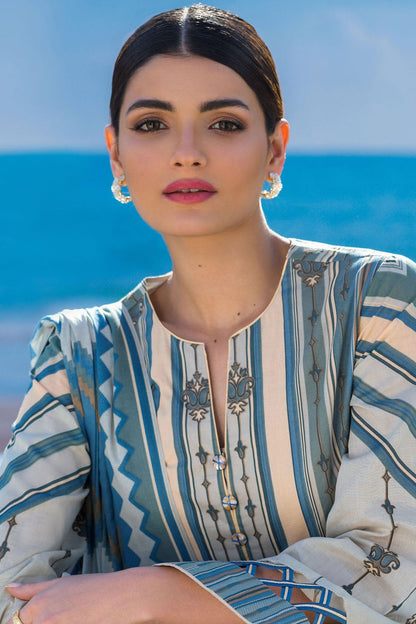 Alkaram - 2 Pc Printed Lawn Suit With Printed Lawn Dupatta